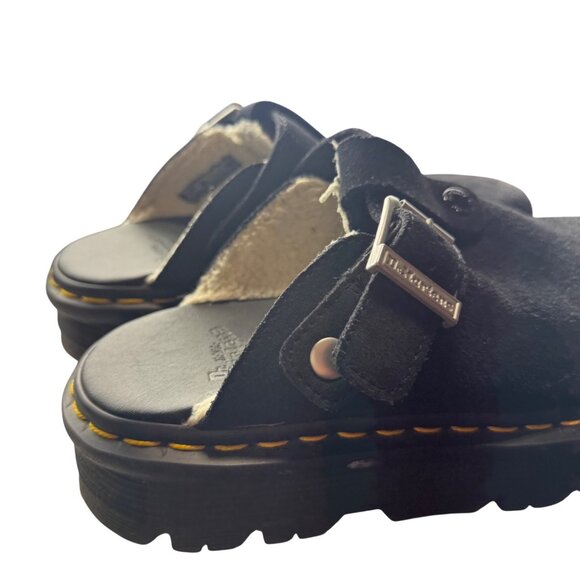 Dr. Martens Zebzag Suede Slingback Platform Mules Unisex W 7/ M 6 - Picture 2 of 11